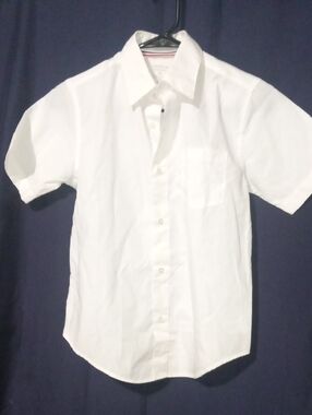 NWOT Classic White Short-Sleeve Dress Shirt